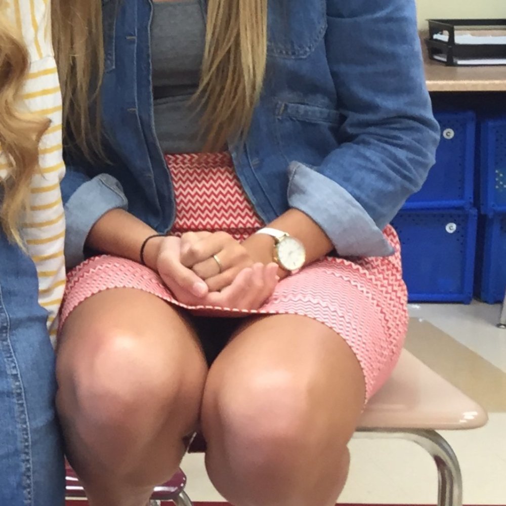 Coral Chevron Skirt - Picture 3 of 3